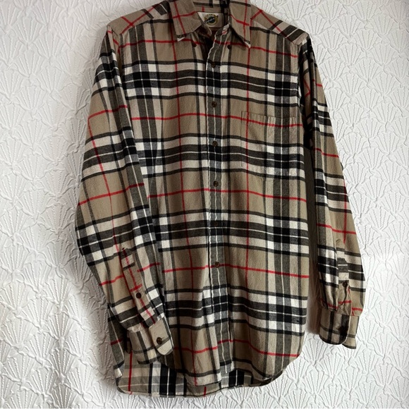 Field Gear Single Needle Tailor Button Down Plaid Flannel Top Men’s size Small - Picture 1 of 6
